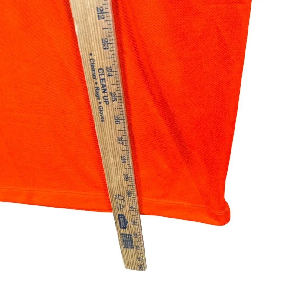 Nike Clemson Tigers Dri-Fit Polo Shirt Mens‎ XL Orange Athletic Golf Fanwear